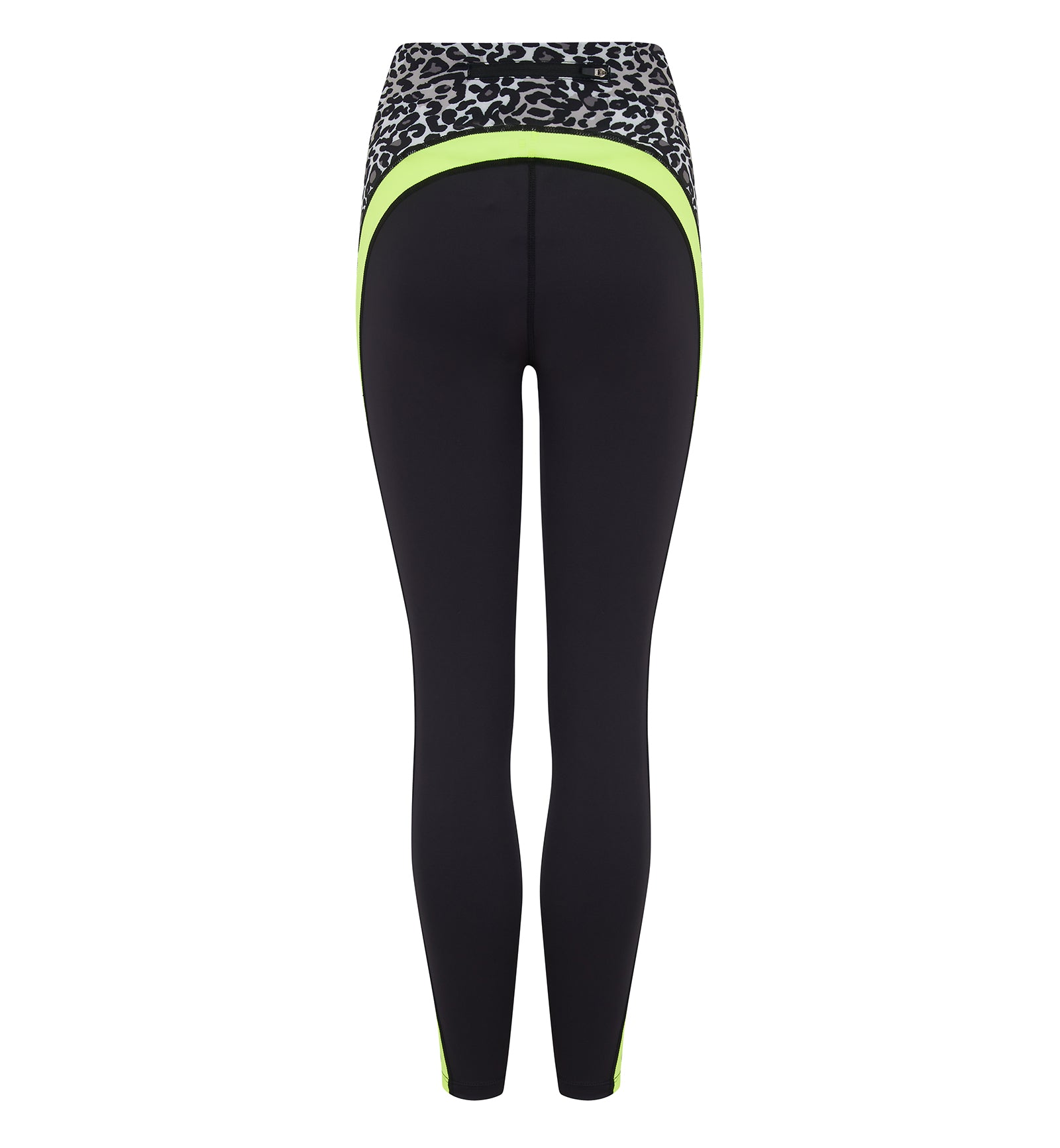 Pour Moi Energy Panelled Full Length Sports Legging (97154) - Leopard/Lime