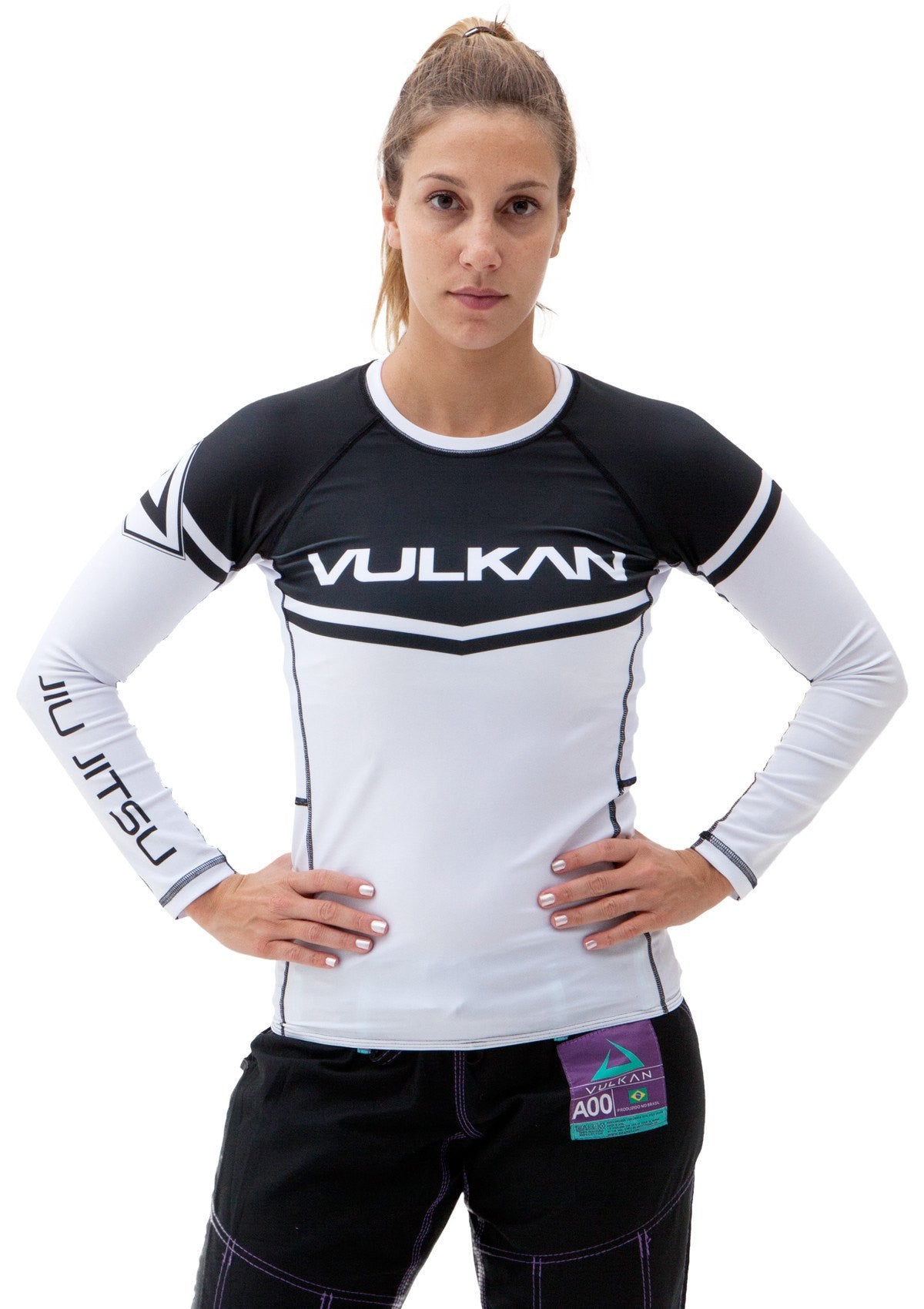 Power Comp Rashguard Long/Sleeve White