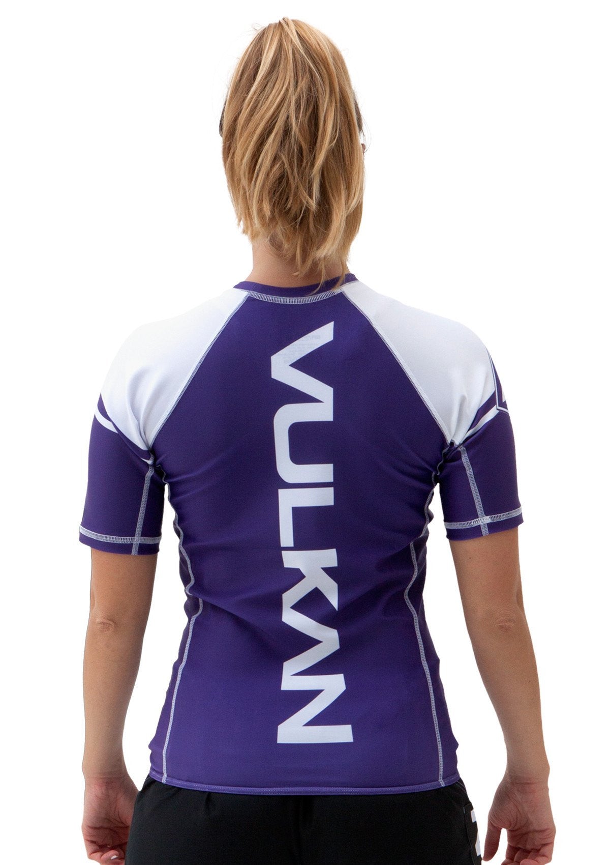 Power Comp Rashguard Short/Sleeve Purple