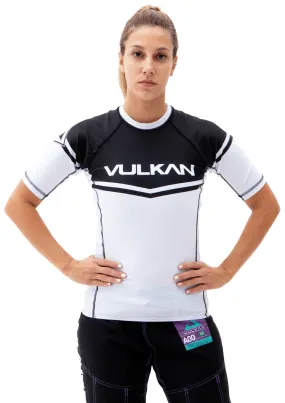 Power Comp Rashguard Short/Sleeve White