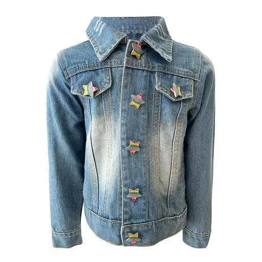 Rainbow Stars Denim Jacket