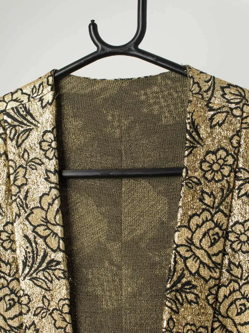 Rare vintage gold brocade waistcoat, party top – Medium