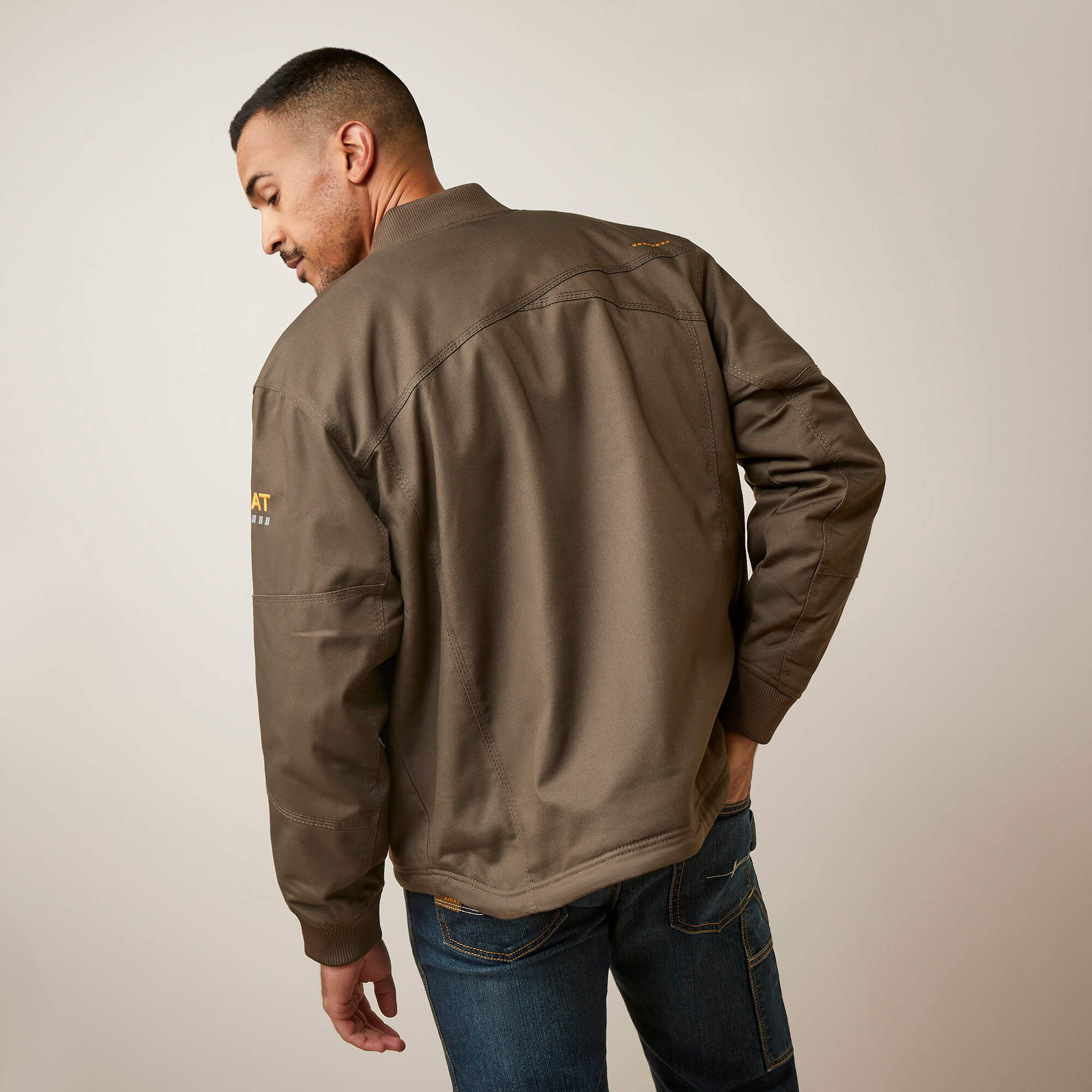 Rebar Stretch Canvas Bomber Jacket