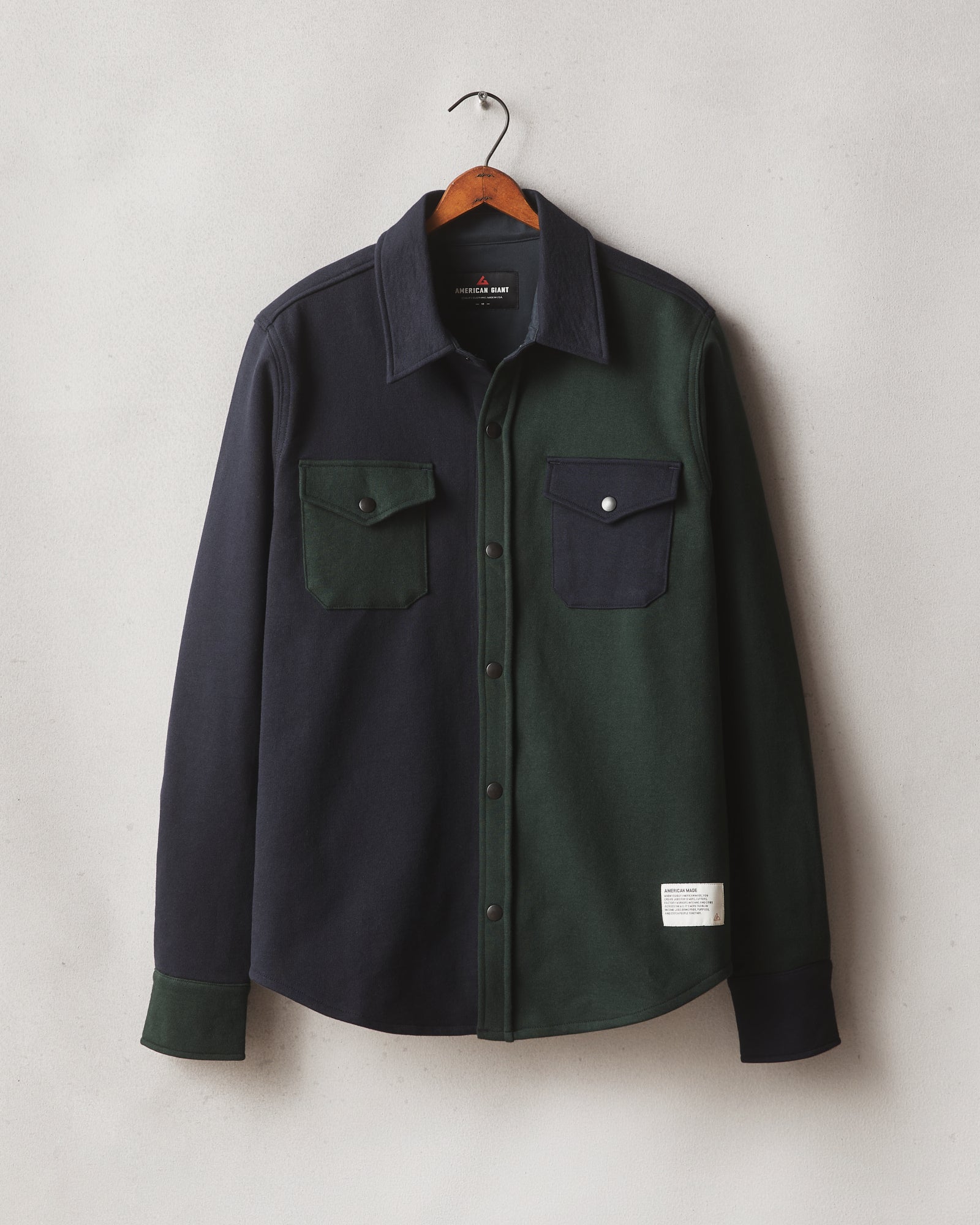 Redwood Fleece Overshirt - Vault - Green Navy