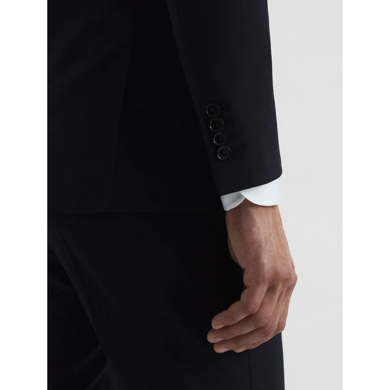 REISS Hope Notch Travel Blazer - Black