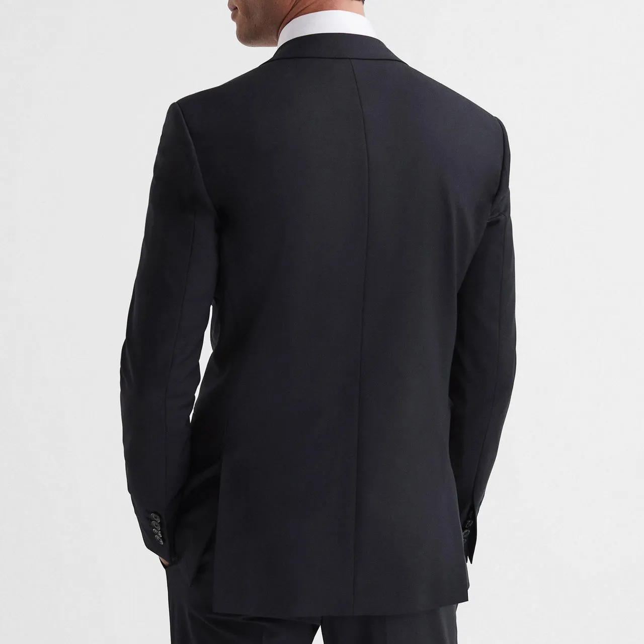 REISS Hope Notch Travel Blazer - Black