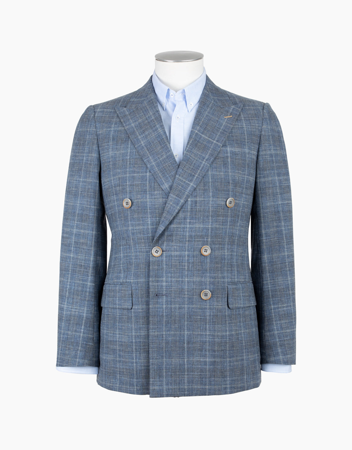 Rembrandt - Whetu Double Breasted Blazer -Blue/Beige