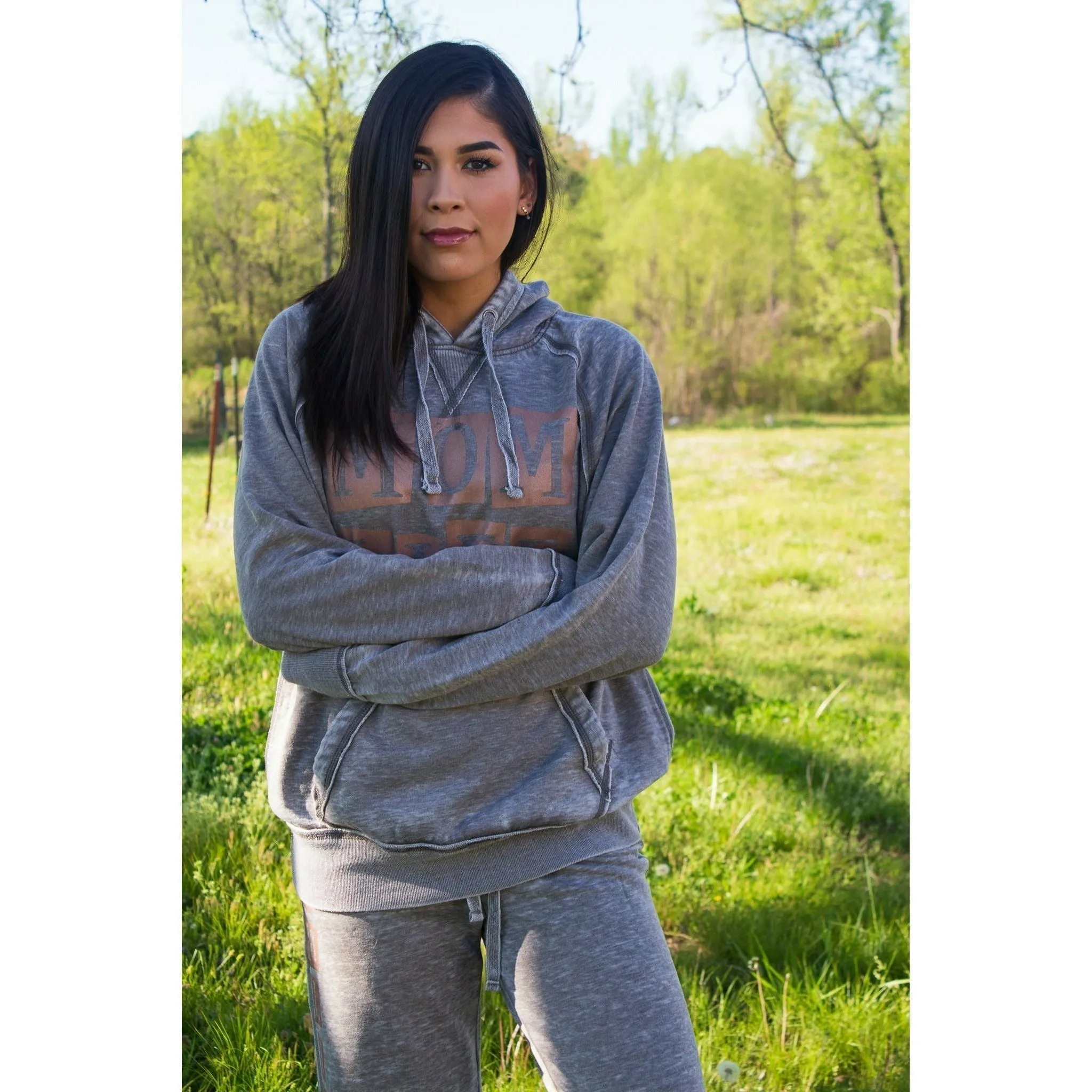 Rose gold Mom Life Hoodie & Pant SET