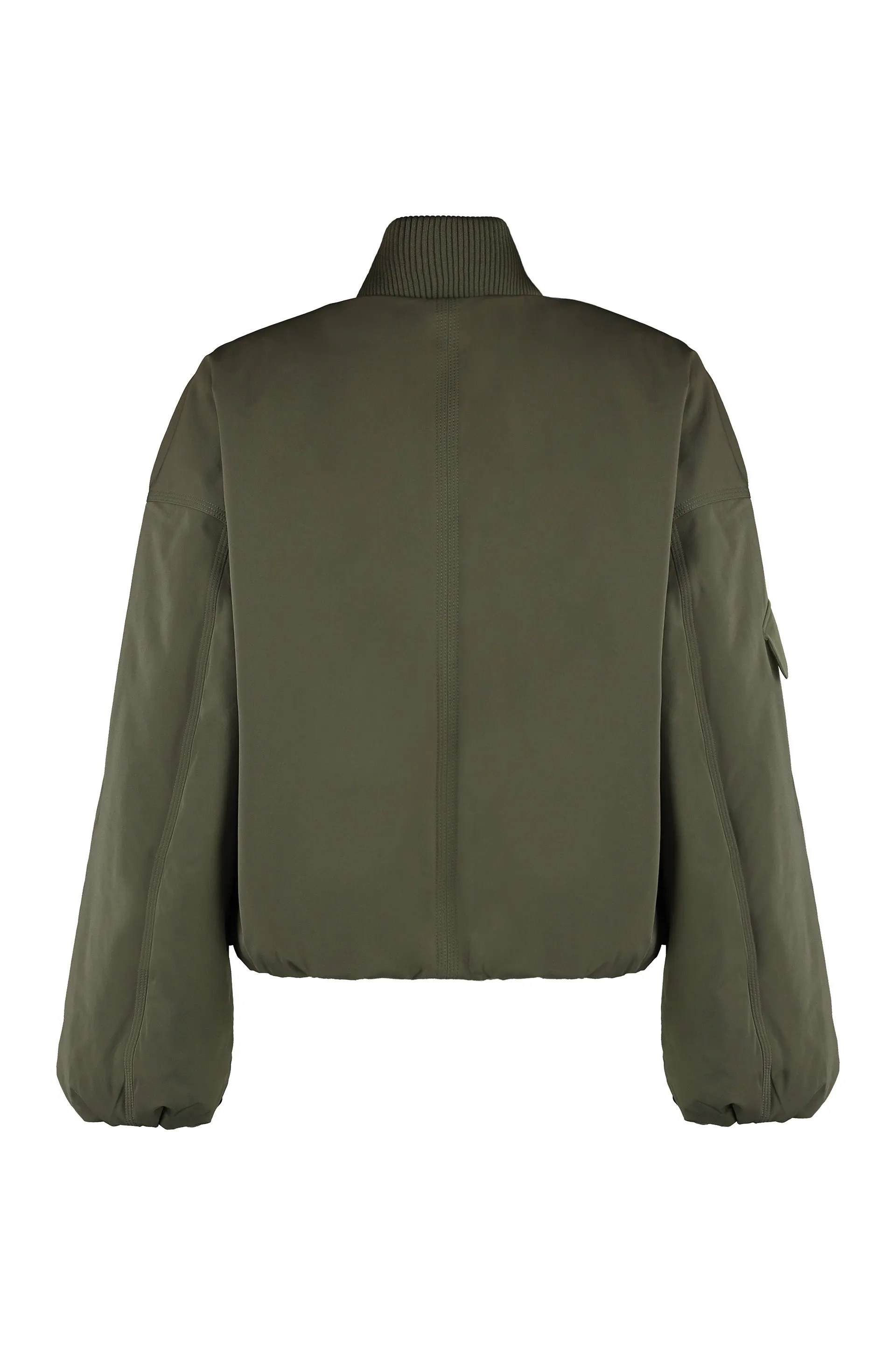 SATIN BOMBER-JACKET