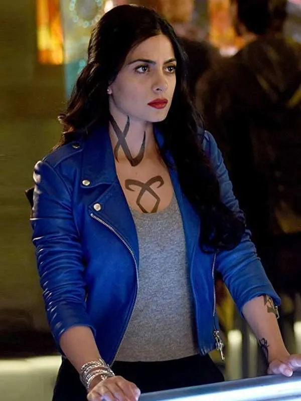 Shadowhunters Isabelle Lightwood Blue Jacket - New American Jackets