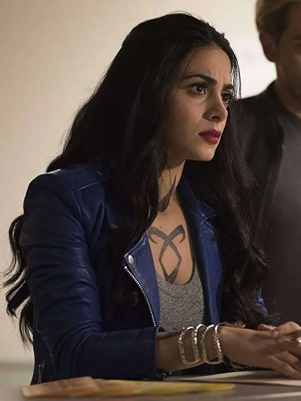 Shadowhunters Isabelle Lightwood Blue Jacket - New American Jackets