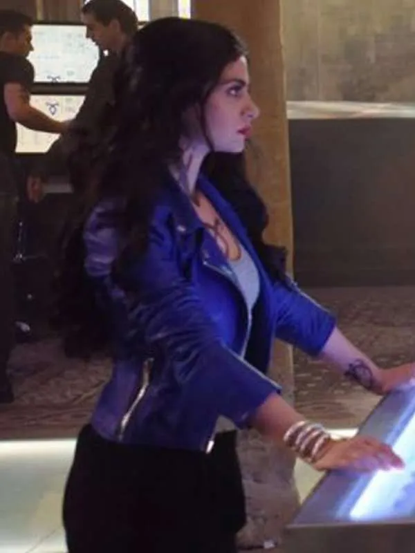 Shadowhunters Isabelle Lightwood Blue Jacket - New American Jackets