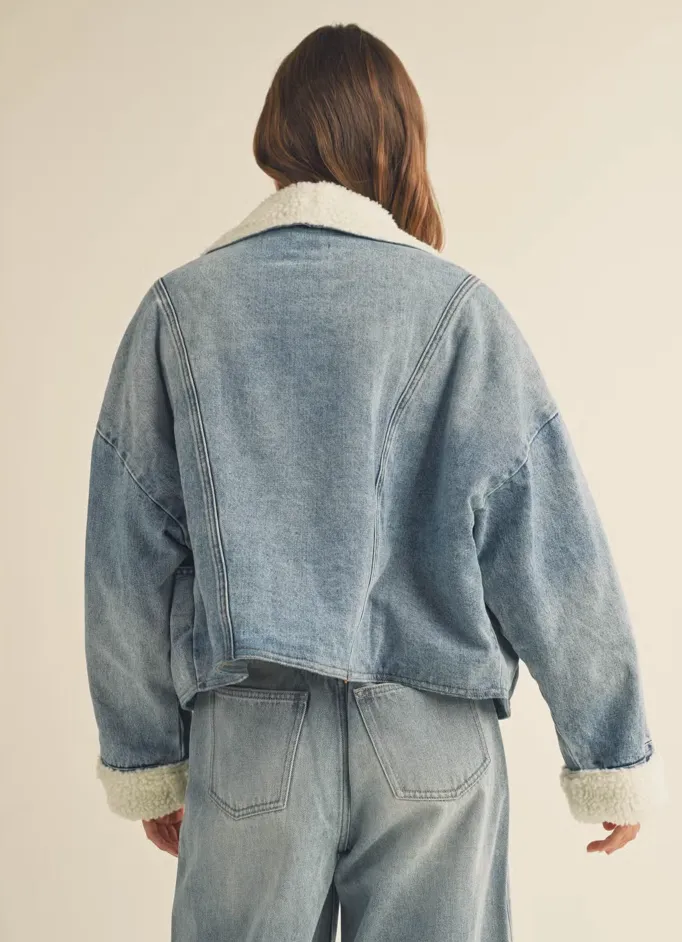 Sherpa Lined Denim Jacket