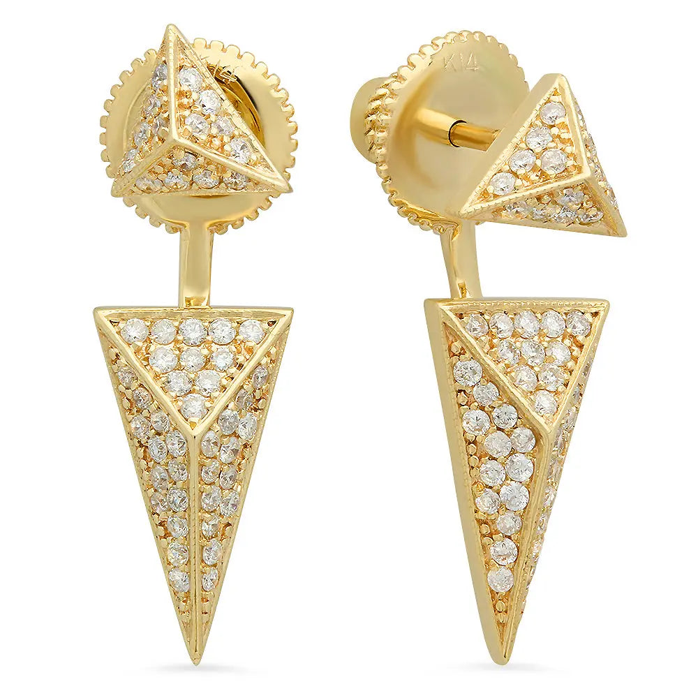 Shield Diamond Ear Jackets