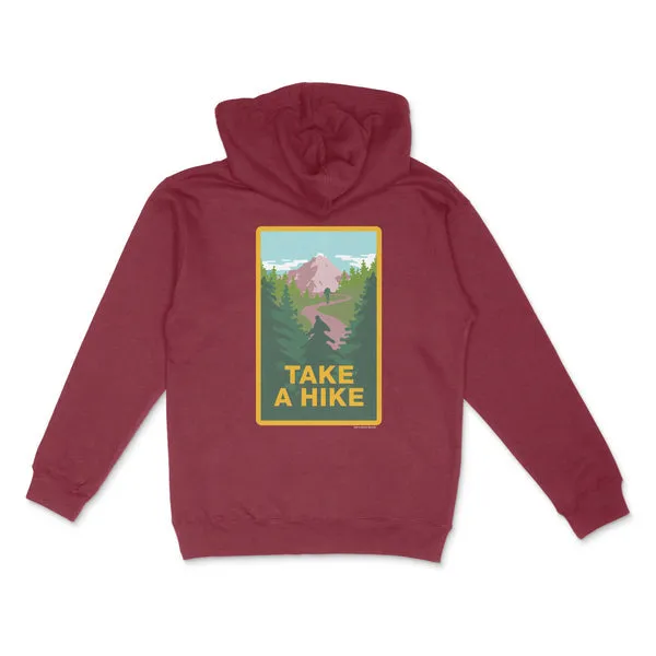 SKATEMENTAL TAKE A HIKE HOODIE - CARDINAL