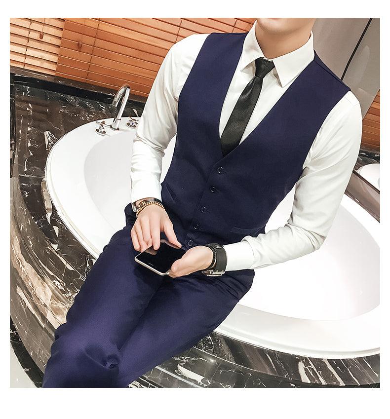 Slim Fit Suit Vest Formal Businss