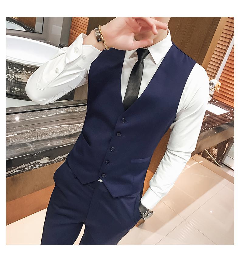 Slim Fit Suit Vest Formal Businss