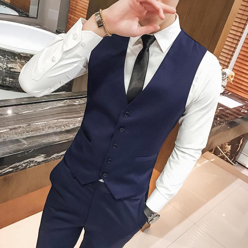 Slim Fit Suit Vest Formal Businss