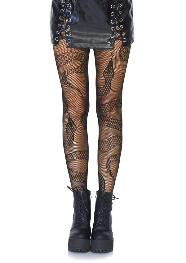 Snake Net Tights