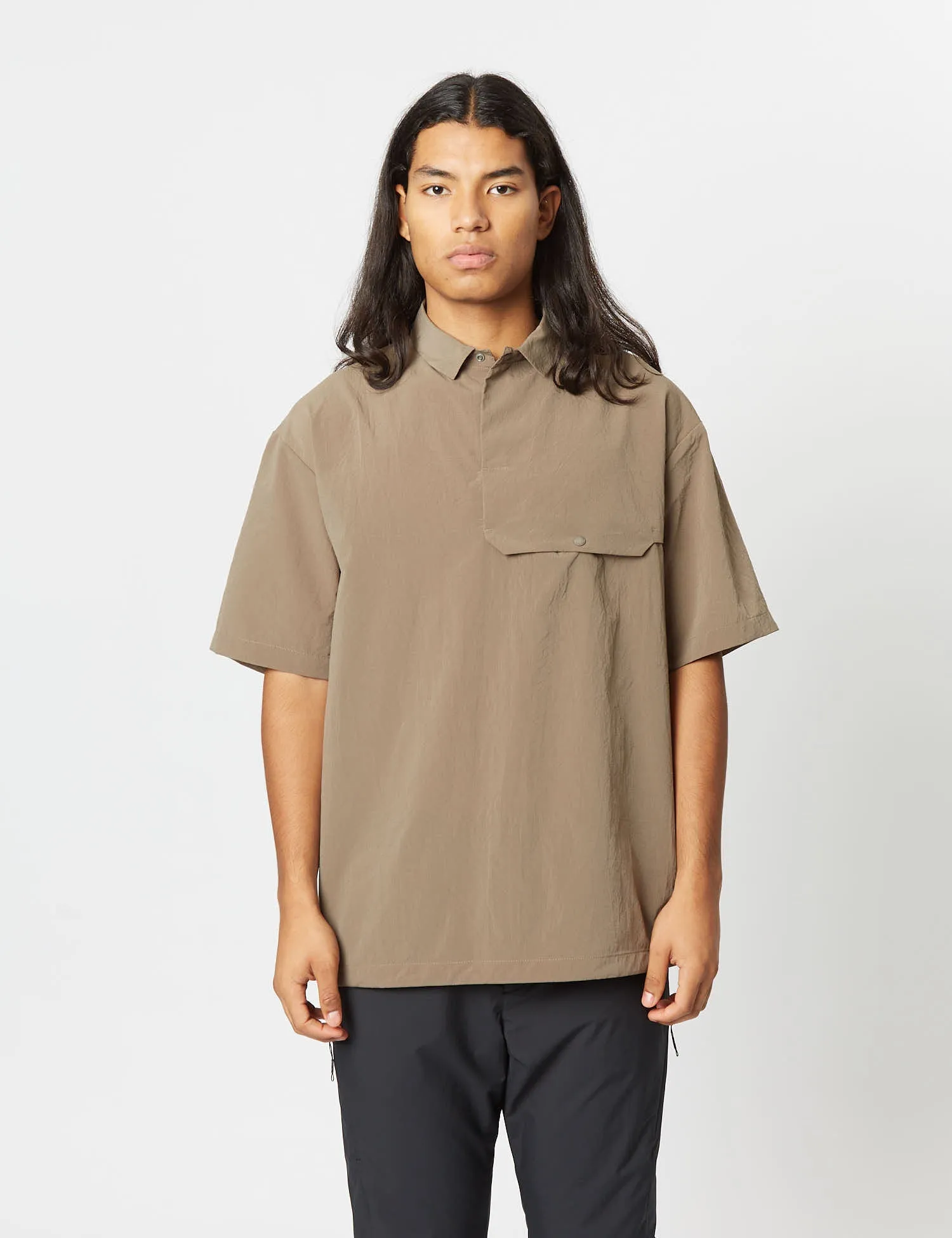 Snow Peak Quick Dry Polo Shirt - Brown