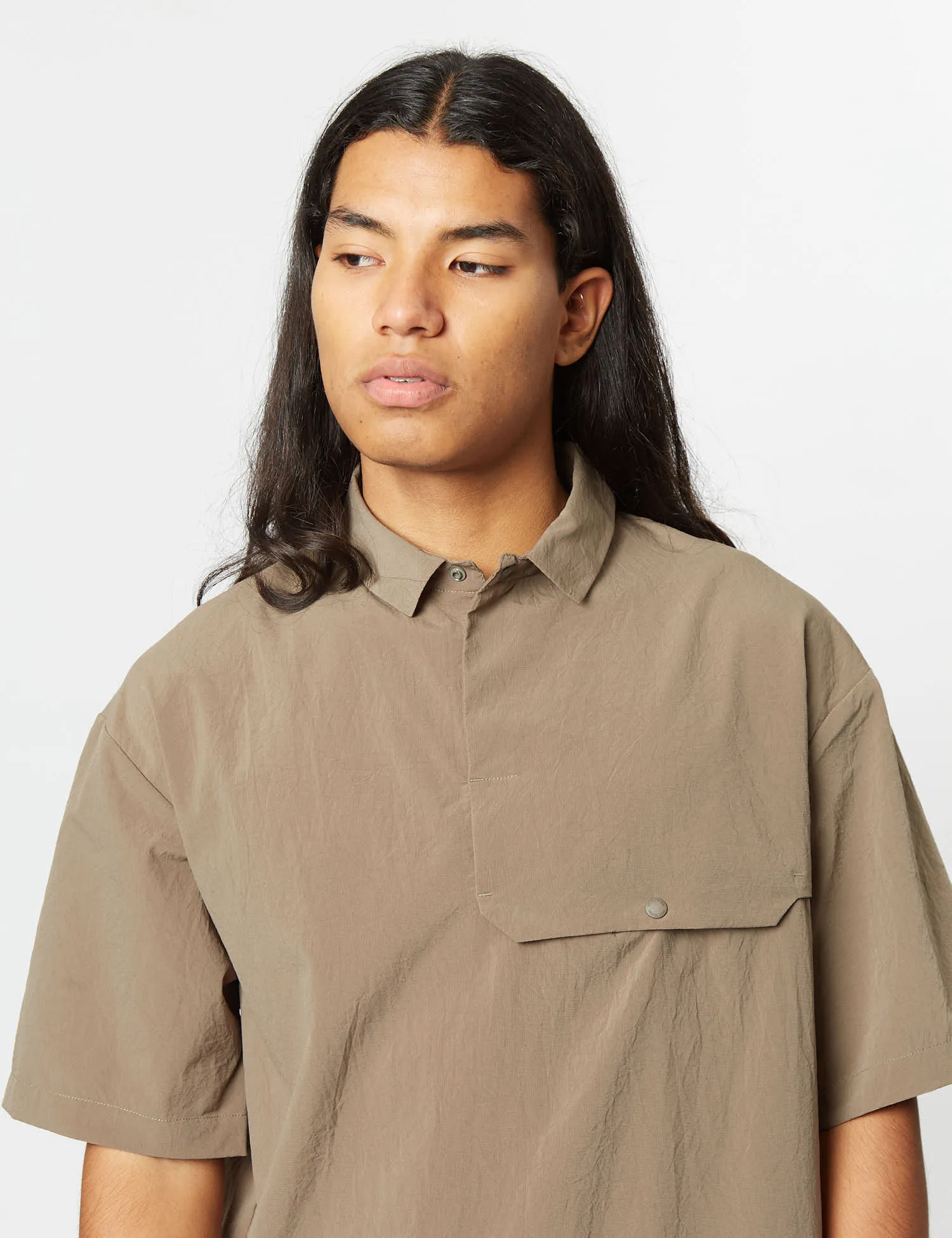 Snow Peak Quick Dry Polo Shirt - Brown