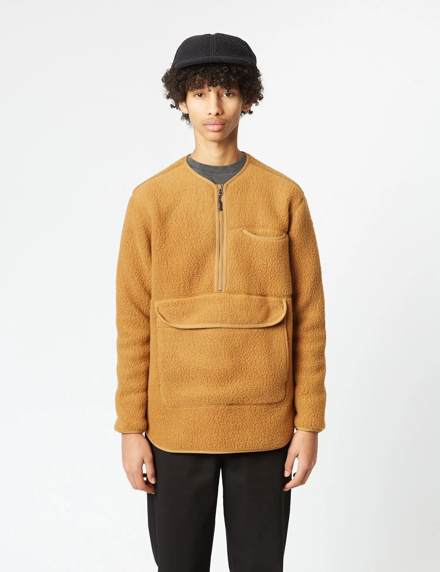 Snow Peak Thermal Boa Fleece Pullover - Brown