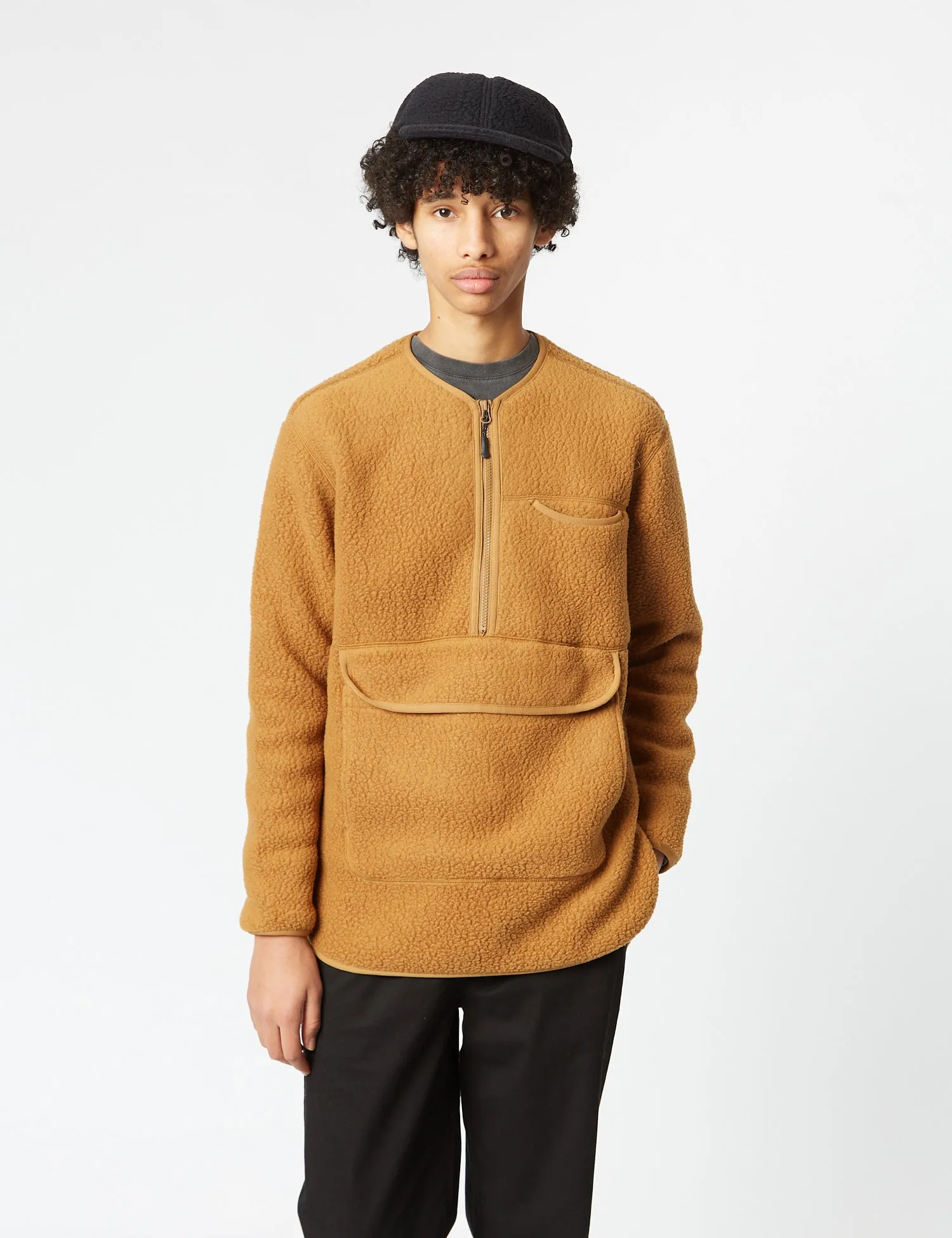 Snow Peak Thermal Boa Fleece Pullover - Brown