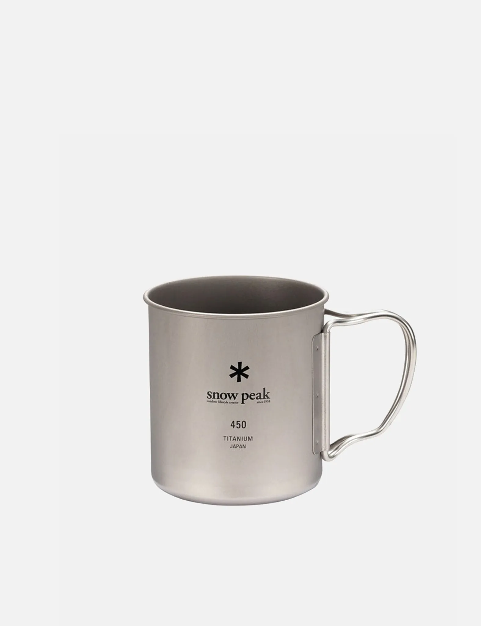 Snow Peak Titanium Single Wall 450 Mug - Grey