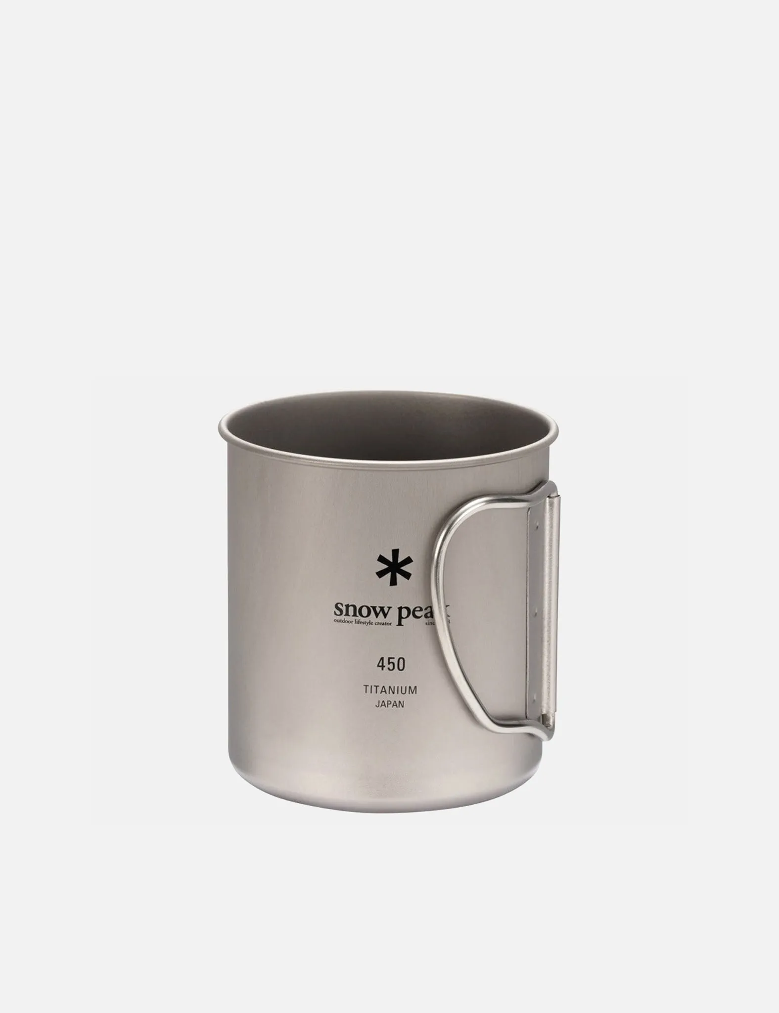 Snow Peak Titanium Single Wall 450 Mug - Grey