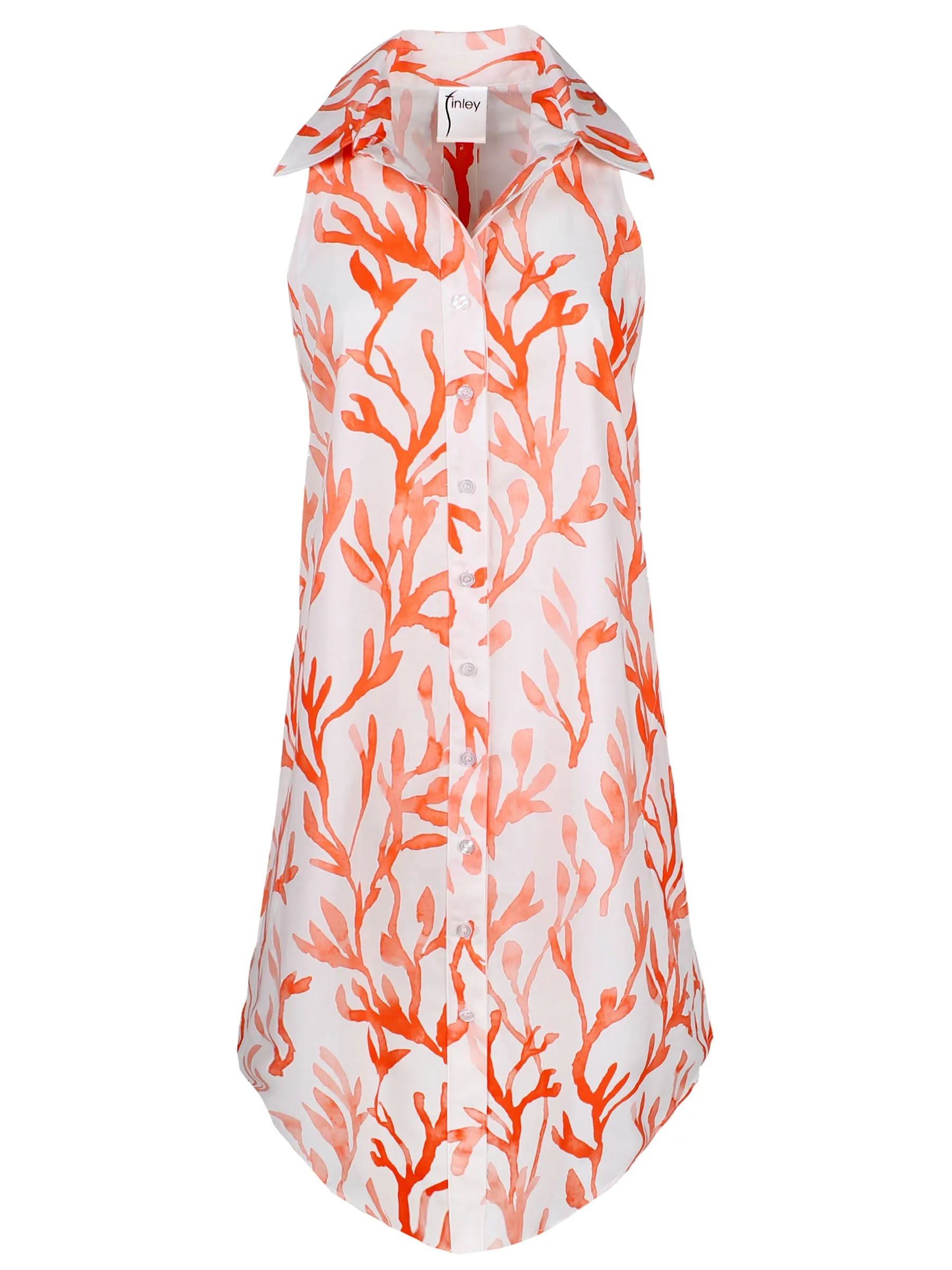 Swing Dress Coral Reef Print