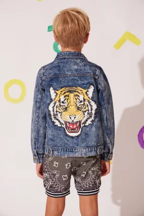 Tiger Art Denim Jacket