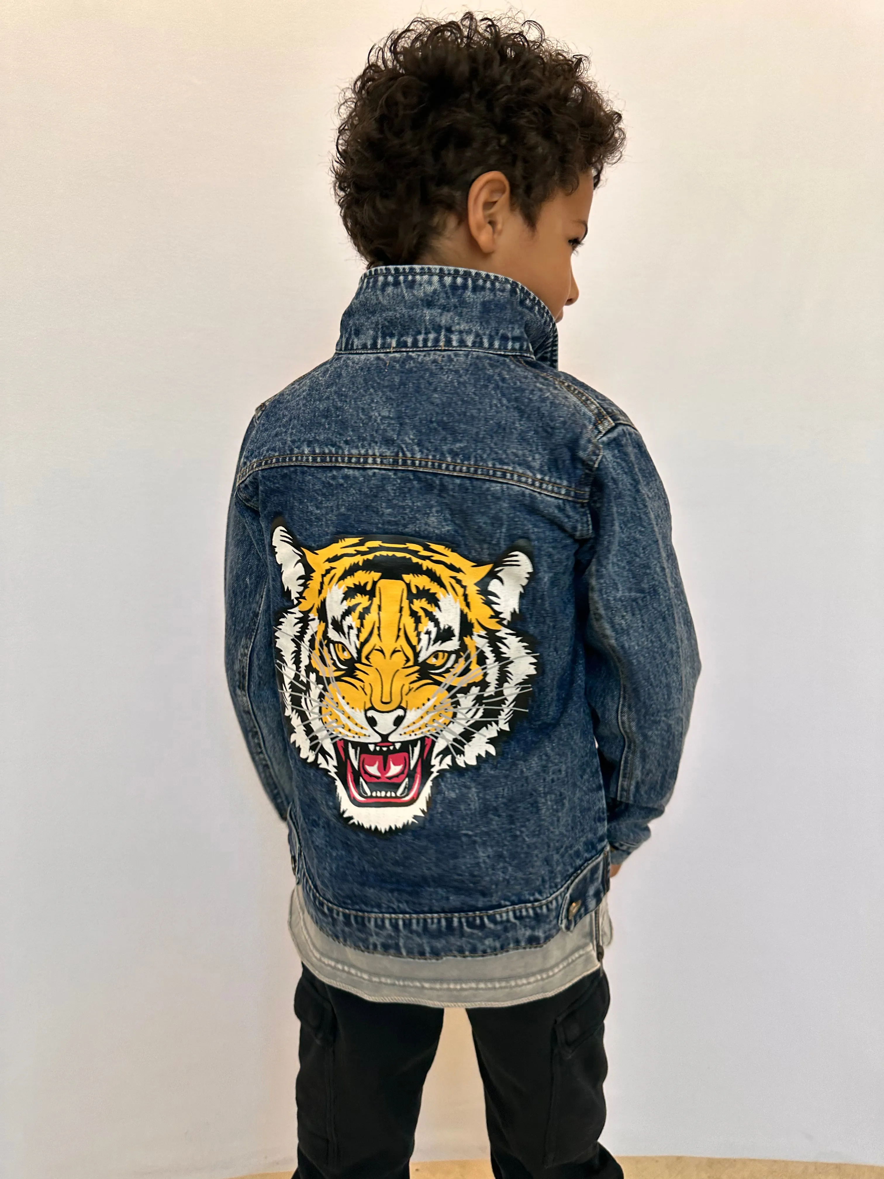 Tiger Art Denim Jacket