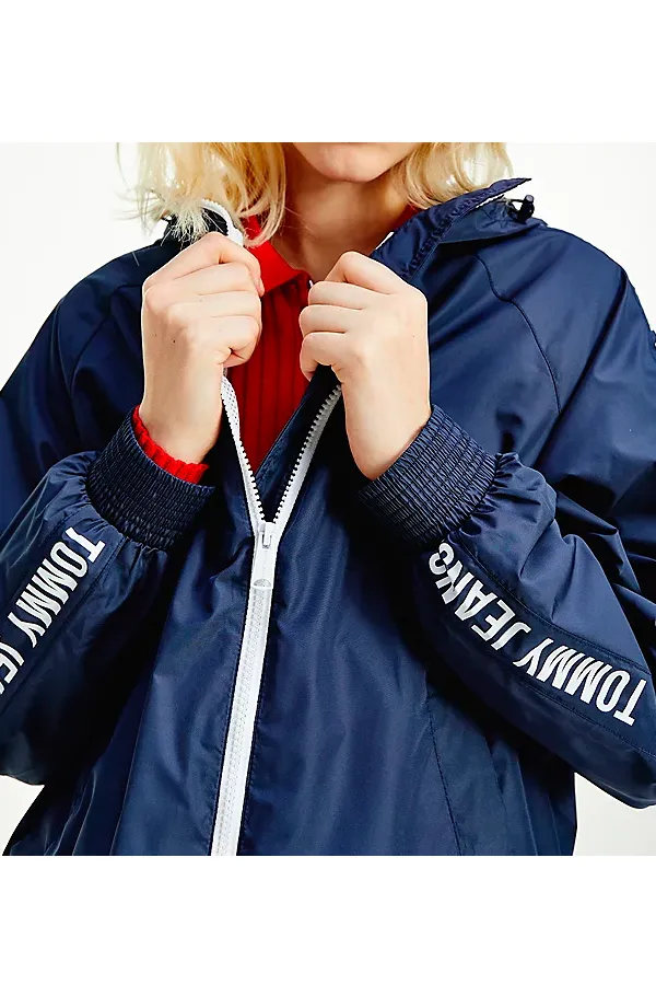 Tommy Hilfiger Women Repeat Windbreaker Navy