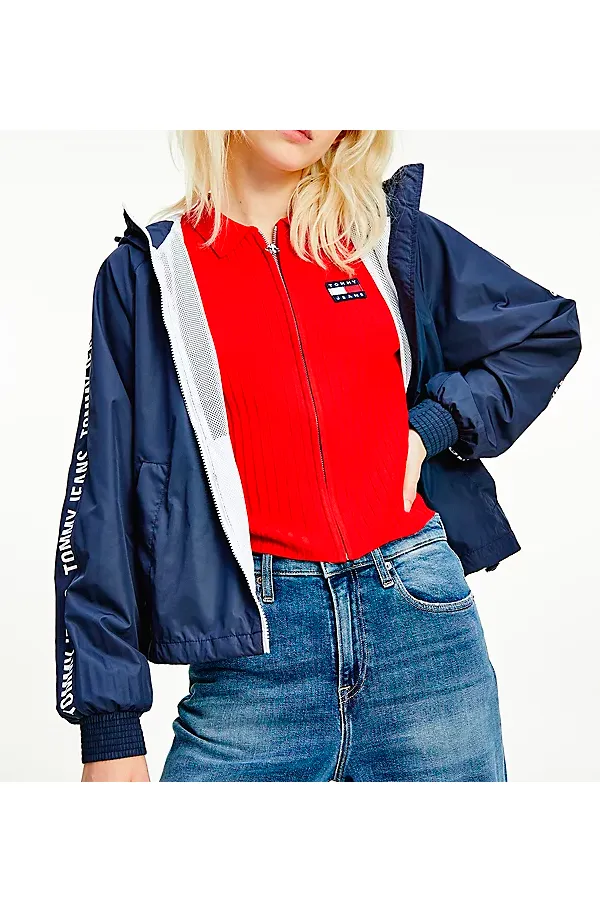 Tommy Hilfiger Women Repeat Windbreaker Navy