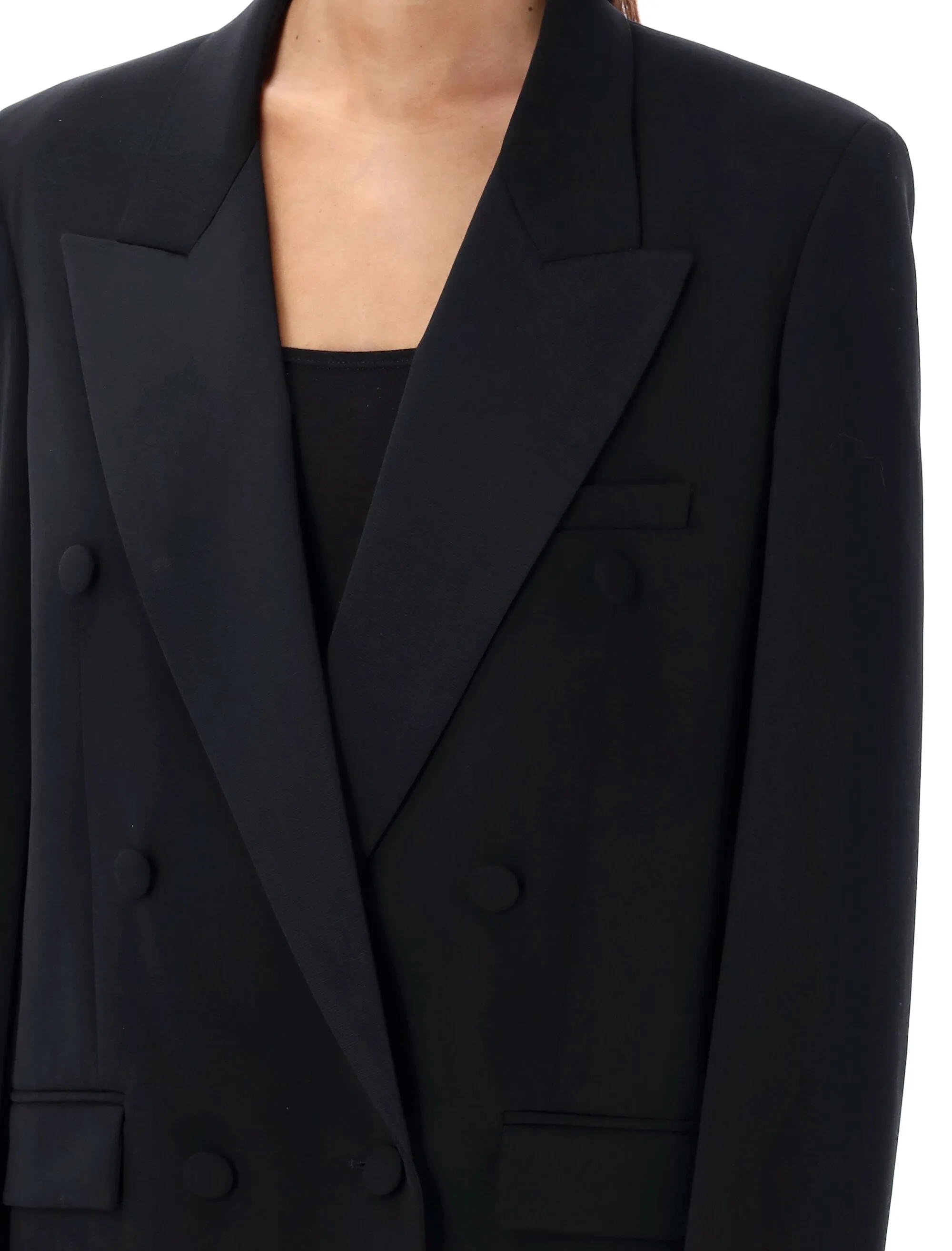 TUXEDO DOUBLE-BREASTED BLAZER