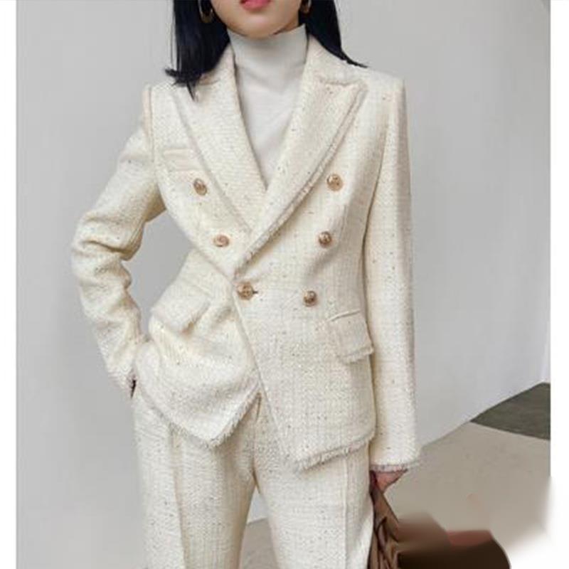 Tweed Pantsuit - Women Suits