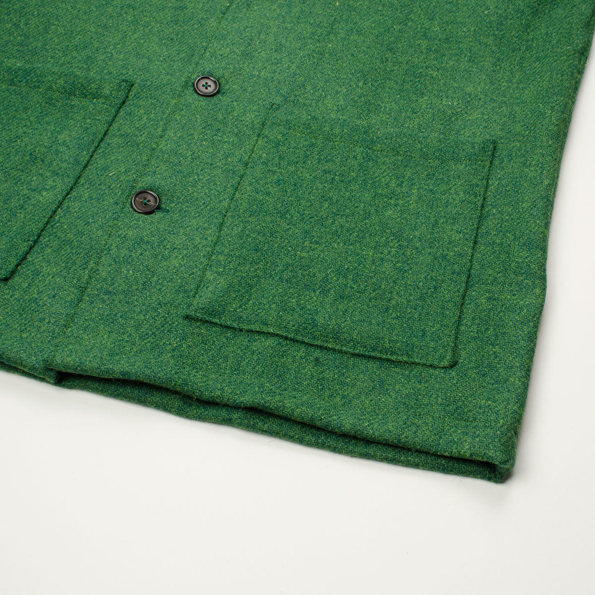 Universal Works - Easy Over Jacket Harris Tweed - Green