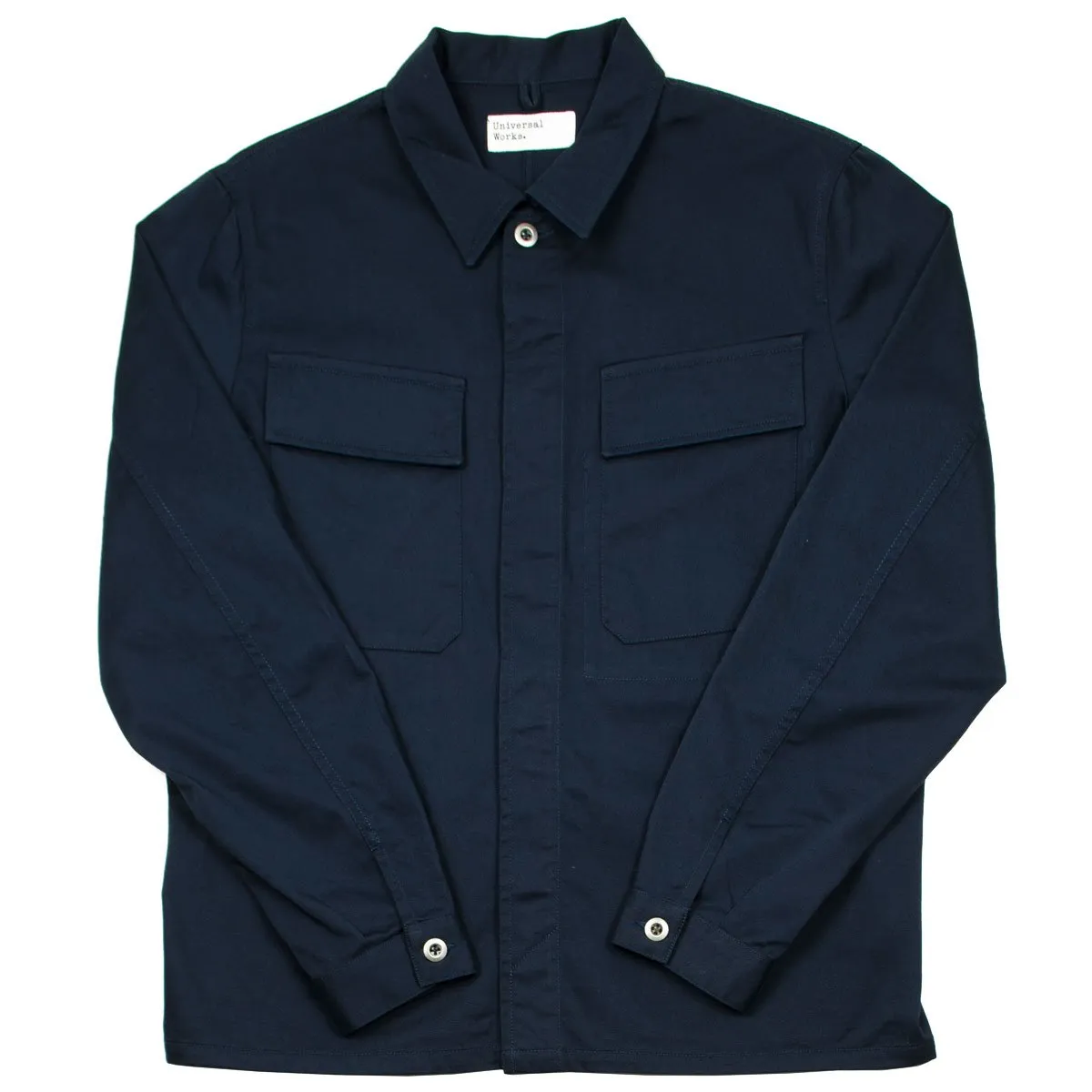 Universal Works - MW Chore Overshirt Twill - Navy