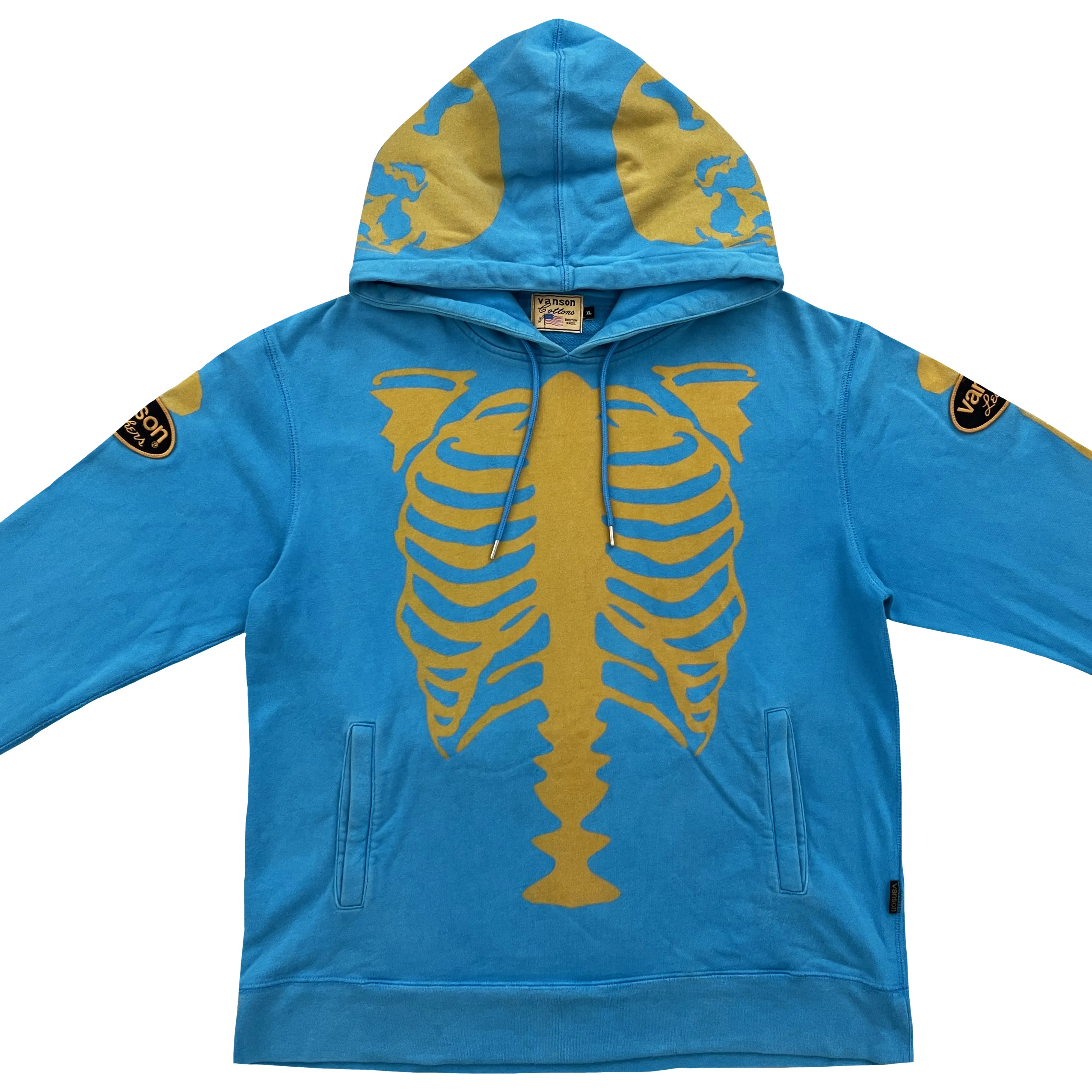 Vanson Leathers Skeleton Hoodie - XL