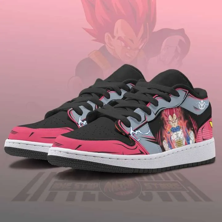 Vegeta Shoes Super Saiyan God Dragon Ball Z Anime JD Low Top Sneakers