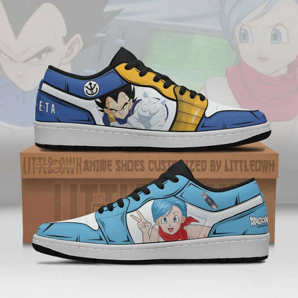 Vegeta x Bulma Shoes Dragon Ball Z Anime JD Low Top Sneakers