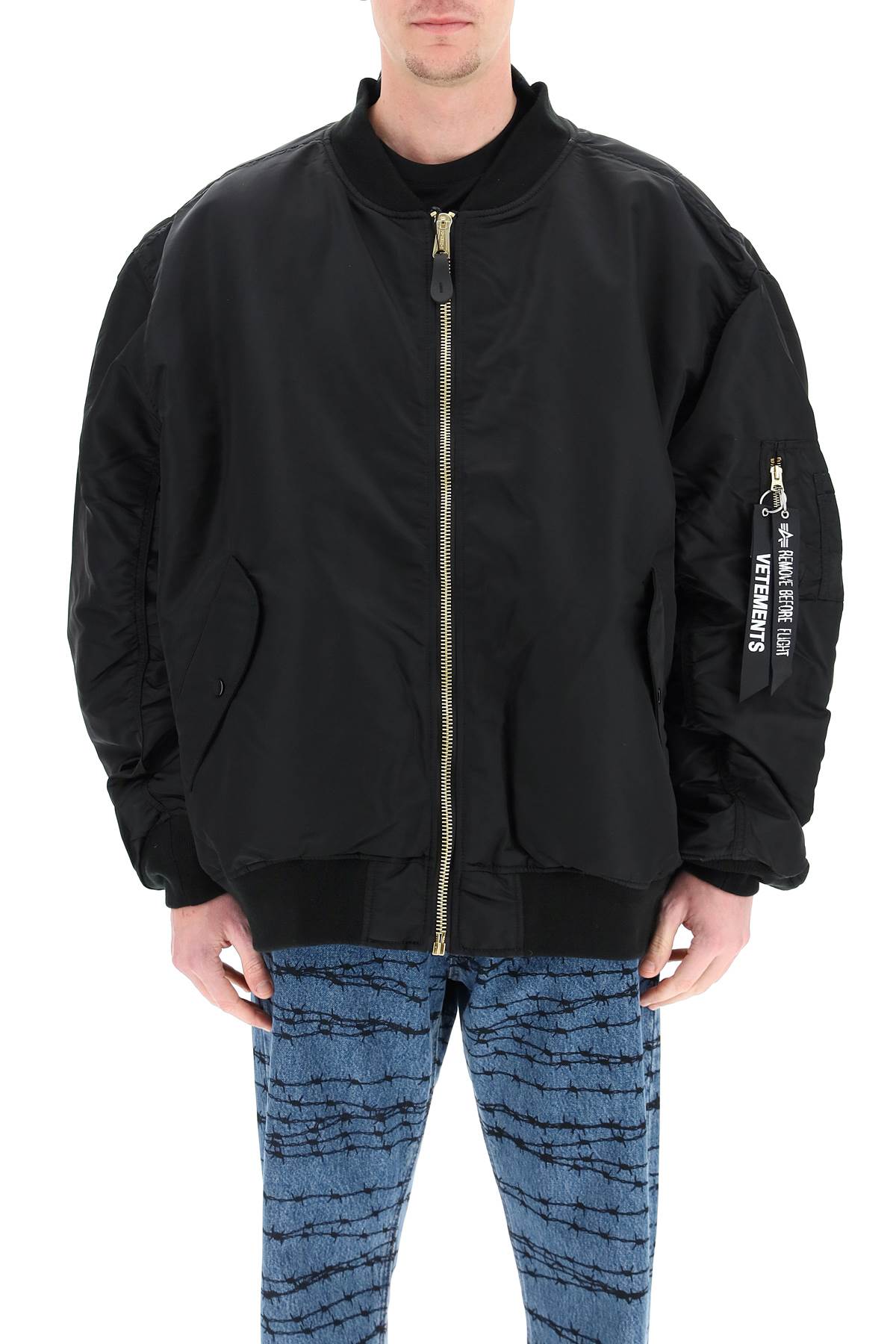 Vetements Zipped Bomber Jacket