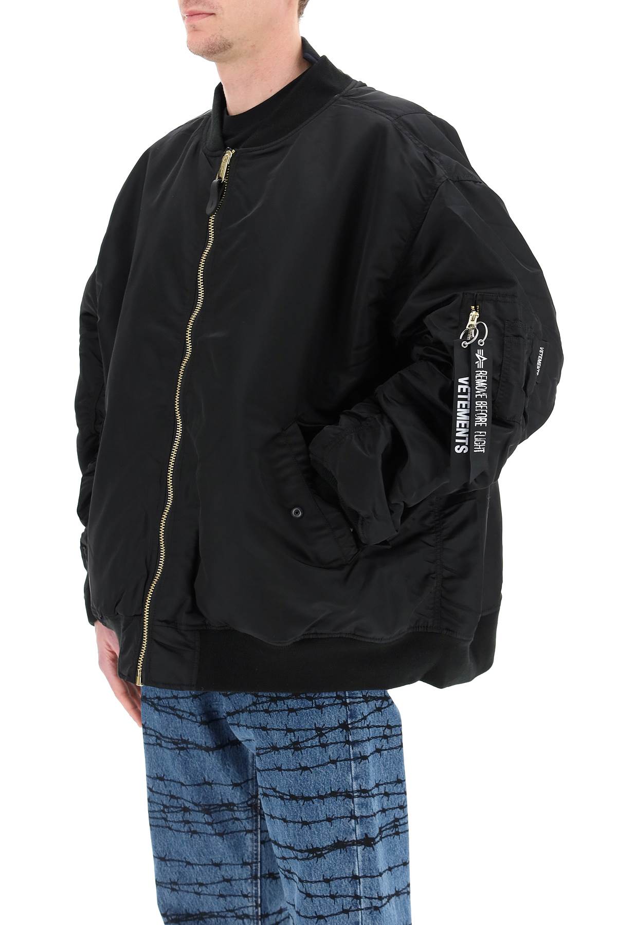 Vetements Zipped Bomber Jacket