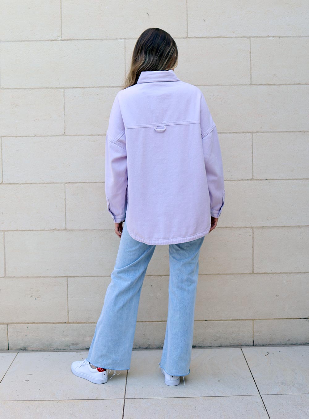 Wake Up Denim Jacket-LILAC