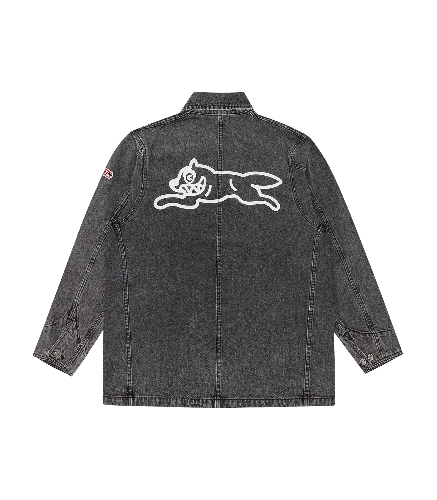 WASHED DENIM JACKET - BLACK