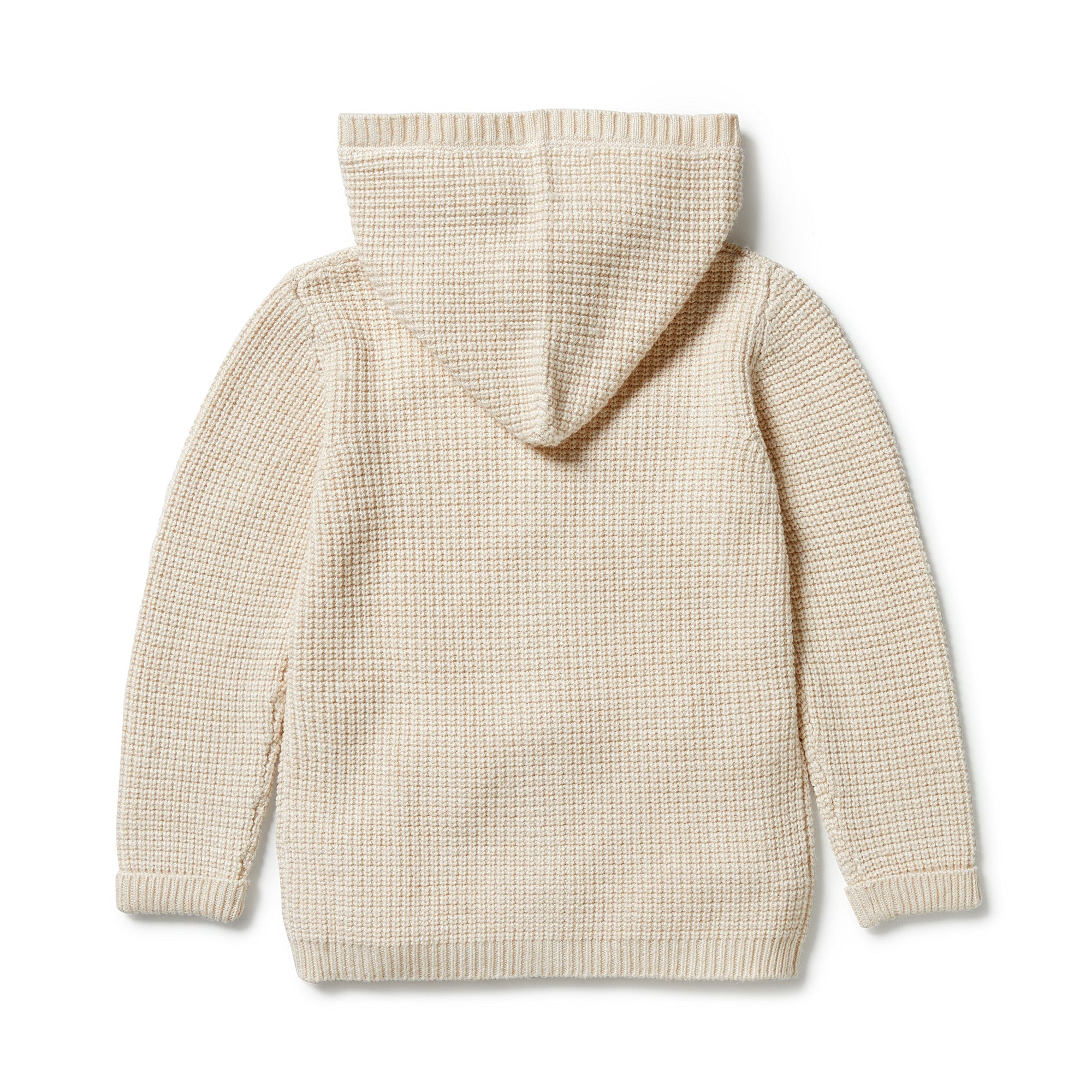 Wilson & Frenchy Knitted Button Jacket - Sand Melange - Kids