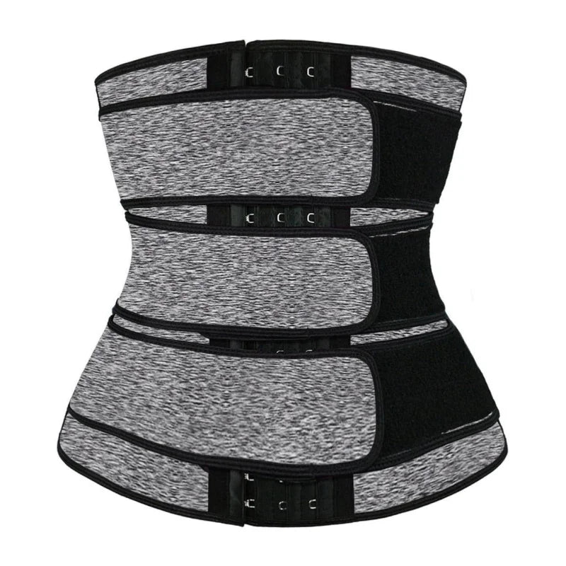 Women's Gray Neoprene Waist Trainer Compression Body Shaper Slimmers