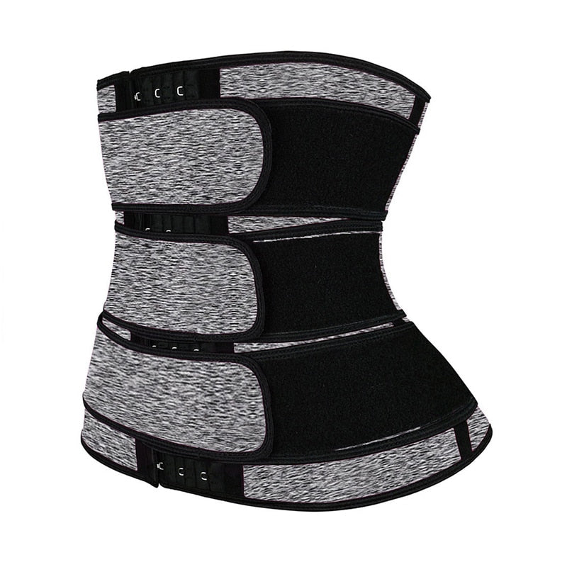 Women's Gray Neoprene Waist Trainer Compression Body Shaper Slimmers