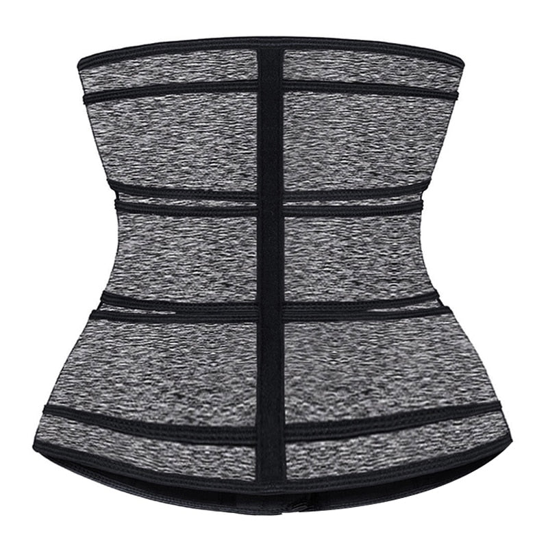 Women's Gray Neoprene Waist Trainer Compression Body Shaper Slimmers