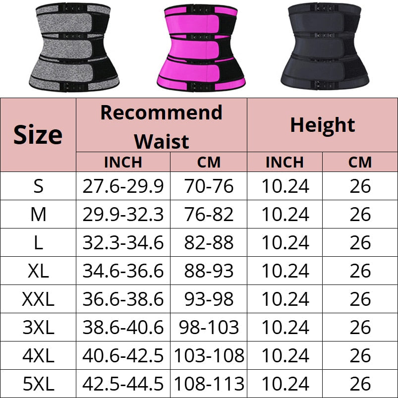 Women's Gray Neoprene Waist Trainer Compression Body Shaper Slimmers